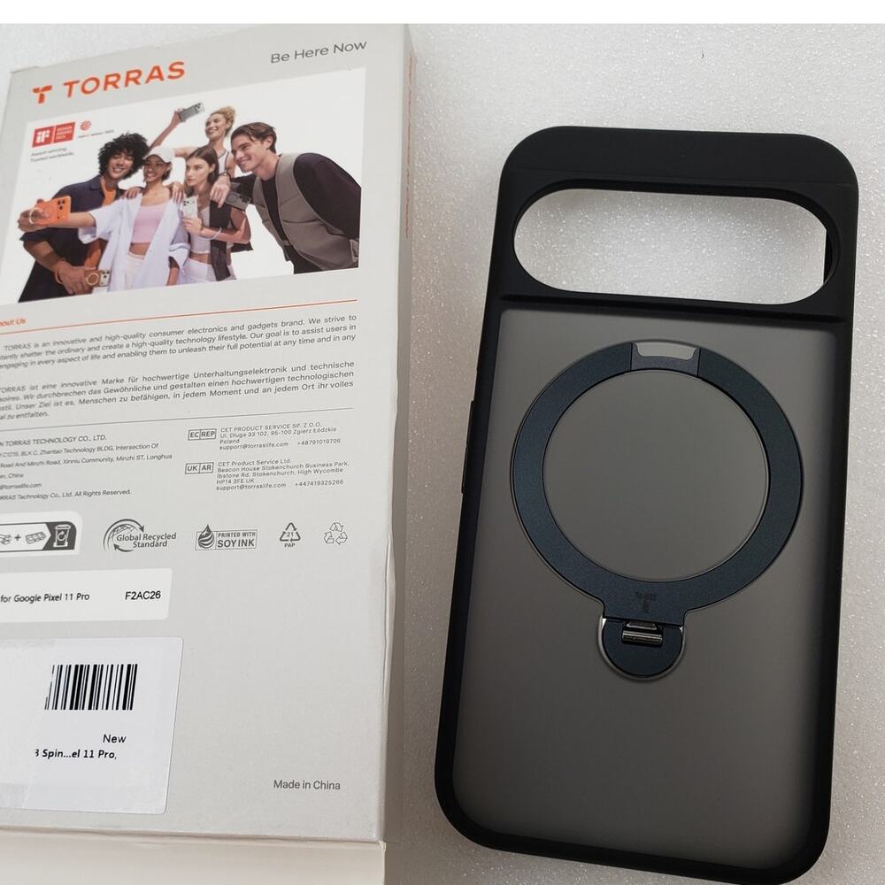 TORRAS Magnetic Kickstand Case for Google Pixel 11 Pro Black